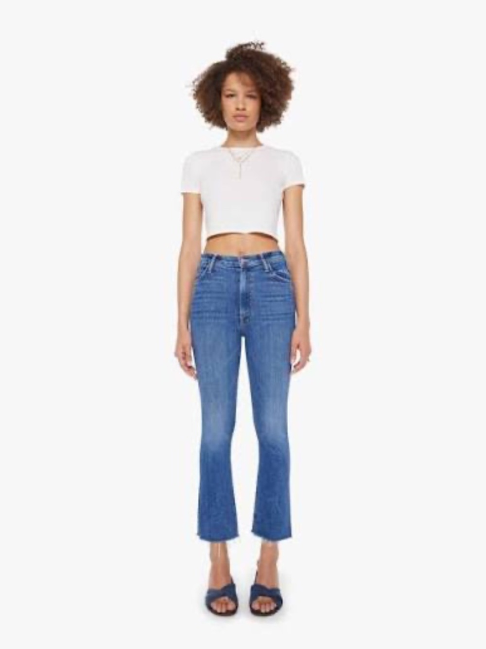 MOTHER Jeans The Hustler Ankle Fray size 26